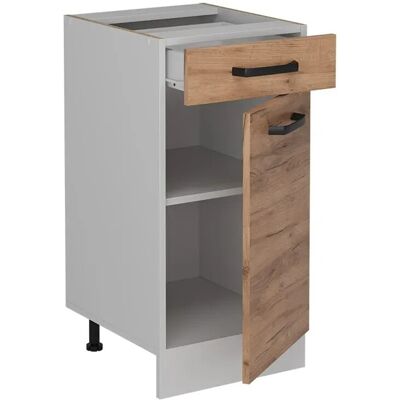 Vast Einbauschrank - 40cm - Goldene Eiche - R-Line Vast Einbauschrank - 40cm - Goldene Eiche - R-Line