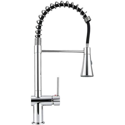 AICA Wasserhahn Küche Federzug Ausziehbar 360° Schwenkbar 2 Strahlarten Messingkern Chrom AICA Wasserhahn Küche Federzug Ausziehbar 360° Schwenkbar 2 Strahlarten Messingkern Chrom
