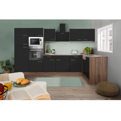 Respekta Cucina Eckküche York Eiche Schwarz - Küchen-Eckschrank Respekta Cucina Eckküche York Eiche Schwarz - Küchen-Eckschrank