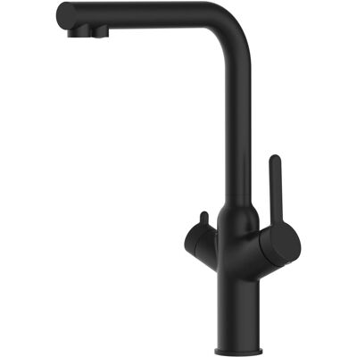 Vizio Küchenarmatur - 360° Drehbar, Keramikkartusche, Matt Schwarz - Küchenarmatur Vizio Küchenarmatur - 360° Drehbar, Keramikkartusche, Matt Schwarz - Küchenarmatur