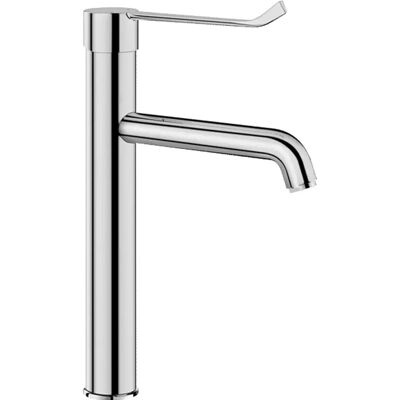 Delabie WT-MBatt. EP Einhebel-Waschtischmischer hoher Auslauf H205 L170 Hygienehebel Delabie WT-MBatt. EP Einhebel-Waschtischmischer hoher Auslauf H205 L170 Hygienehebel