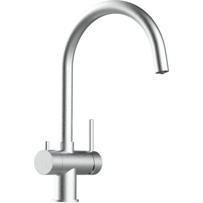 VIZIO NIEDERDRUCK 3 Wege Wasserhahn Küchenarmatur Edelstahl Massiv 360° Schwenkbarem U Auslauf Gebürstet VIZIO NIEDERDRUCK 3 Wege Wasserhahn Küchenarmatur Edelstahl Massiv 360° Schwenkbarem U Auslauf Gebürstet