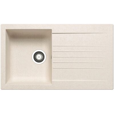 Pyramis Einbauspüle Siroko Klassik aus Verbundwerkstoff 86 cm x 50 cm Beige Pyramis Einbauspüle Siroko Klassik aus Verbundwerkstoff 86 cm x 50 cm Beige