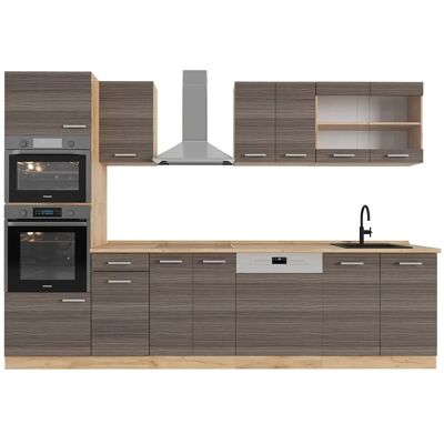 VICCO R-Line 300cm Küche - Grau/Gold - Modulares System VICCO R-Line 300cm Küche - Grau/Gold - Modulares System