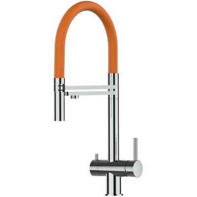 VIZIO Küchenarmatur - 3-Wege Drehbar Edelstahl - Doppellauf & Flexibler Schlauch VIZIO Küchenarmatur - 3-Wege Drehbar Edelstahl - Doppellauf & Flexibler Schlauch