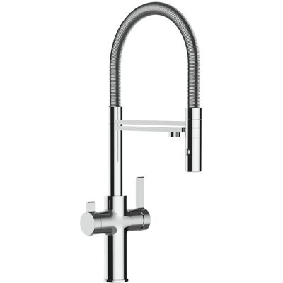 VIZIO NIEDERDRUCK 3 Wege Wasserhahn Küchenarmatur FC mit 360° Schwenkbarem Auslauf Abnehmbare 2 Strahl Handbrause Verchromt VIZIO NIEDERDRUCK 3 Wege Wasserhahn Küchenarmatur FC mit 360° Schwenkbarem Auslauf Abnehmbare 2 Strahl Handbrause Verchromt