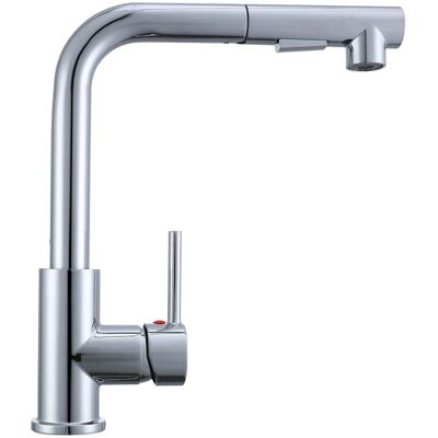 AICA Wasserhahn Küche L‑förmig Ausziehbar 360° Schwenkbar 2 Strahlarten Messingkern Chrom AICA Wasserhahn Küche L‑förmig Ausziehbar 360° Schwenkbar 2 Strahlarten Messingkern Chrom