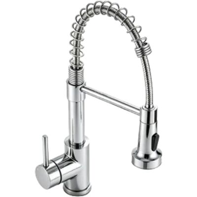 AICA Wasserhahn 360 Grad Drehbar Kalt Warm Ausziehbar 2 Strahlmodi Hochdruck Chrom Glänzend AICA Wasserhahn 360 Grad Drehbar Kalt Warm Ausziehbar 2 Strahlmodi Hochdruck Chrom Glänzend