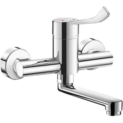 Delabie SPT-EHM Wand-Einhebelmischer Schwenkauslauf L.150, Securitouch Delabie SPT-EHM Wand-Einhebelmischer Schwenkauslauf L.150, Securitouch