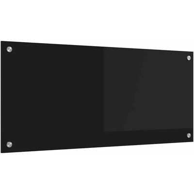 vidaXL Küchenrückwand Schwarz 90 x 40 cm Gehärtetes Glas 42018038 vidaXL Küchenrückwand Schwarz 90 x 40 cm Gehärtetes Glas 42018038