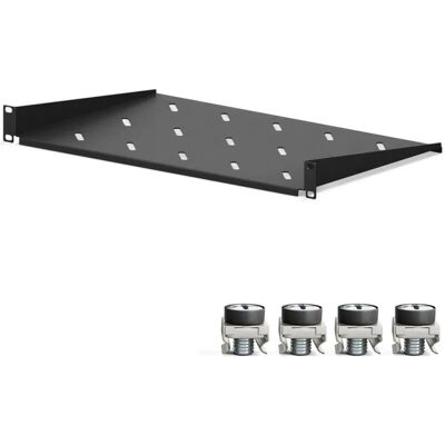 hb-digital Fachboden 1HE für 19 Zoll Netzwerkschrank 270mm Schwarz hb-digital Fachboden 1HE für 19 Zoll Netzwerkschrank 270mm Schwarz