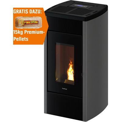 Freepoint Duke Pelletofen - Titanium - 14 kW - A+ Effizienz Freepoint Duke Pelletofen - Titanium - 14 kW - A+ Effizienz