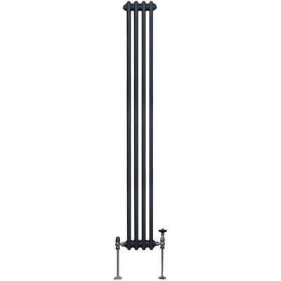 MonsterShop Anthrazitgrauer 2-Spalten-Radiator - 1800 x 202mm MonsterShop Anthrazitgrauer 2-Spalten-Radiator - 1800 x 202mm
