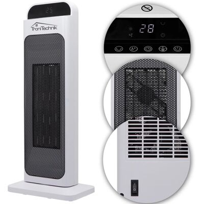 TroniTechnik Turm-Keramikheizer Heizlüfter 2000 Watt WIFI / APP Fernbedienung Oszillation TroniTechnik Turm-Keramikheizer Heizlüfter 2000 Watt WIFI / APP Fernbedienung Oszillation