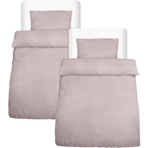 Beautissu Meline Bettbezug 135x200cm + Kissenbezug 40x80cm Taupe Seersucker 4tlg Beautissu Meline Bettbezug 135x200cm + Kissenbezug 40x80cm Taupe Seersucker 4tlg
