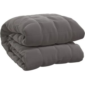 vidaXL Gewichtsdecke Grau 235x290 cm 15 kg Stoff vidaXL Gewichtsdecke Grau 235x290 cm 15 kg Stoff