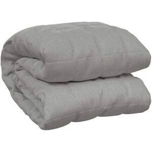 vidaXL Gewichtsdecke Grau 220x240 cm 11 kg Stoff vidaXL Gewichtsdecke Grau 220x240 cm 11 kg Stoff