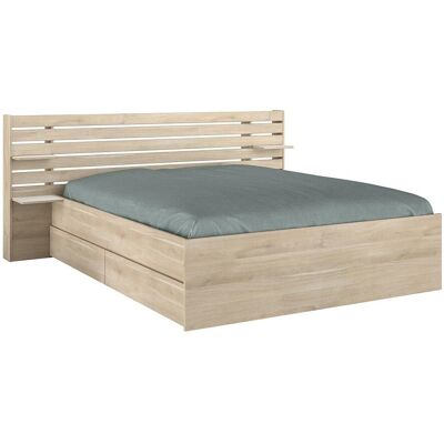Vente-unique Bettrahmen Tenalia Naturfarben Hell 222.8 cm Vente-unique Bettrahmen Tenalia Naturfarben Hell 222.8 cm