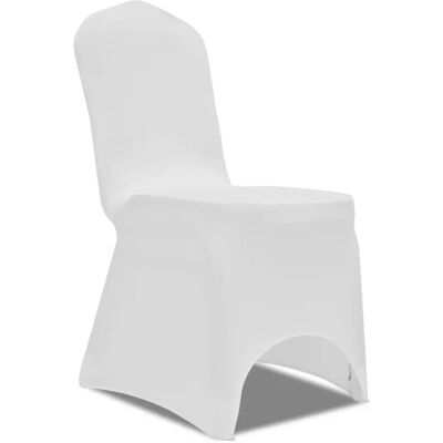 vidaXL Weiße Stretch Stuhhussen Set - Universelle Bankett Überzüge vidaXL Weiße Stretch Stuhhussen Set - Universelle Bankett Überzüge