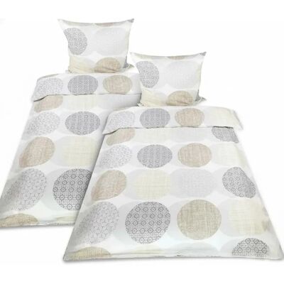Beautissu Biber Bettwäsche 4tlg Josi 135x200cm 80x80cm Beige Beautissu Biber Bettwäsche 4tlg Josi 135x200cm 80x80cm Beige