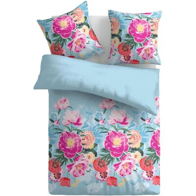 Bestlivings Bettwäsche Satin 80 x 80 cm & 135 x 200 cm Frühjahresblumen Blau Bestlivings Bettwäsche Satin 80 x 80 cm & 135 x 200 cm Frühjahresblumen Blau
