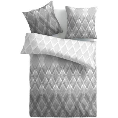 Bestlivings Bettwäsche Satin 80 x 80 cm & 135 x 200 cm Raute Grau Bestlivings Bettwäsche Satin 80 x 80 cm & 135 x 200 cm Raute Grau