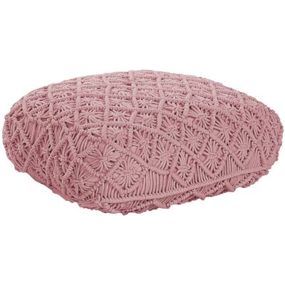 Beliani Bodenpolster - Pink Baumwolle - 50x50x20 cm - Quadrat Boho Stil Bodenkissen Beliani Bodenpolster - Pink Baumwolle - 50x50x20 cm - Quadrat Boho Stil Bodenkissen