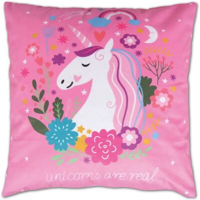 Bestlivings Kissenhülle Fotodruck 40 x 40 cm Einhorn Pink mit Füllung Bestlivings Kissenhülle Fotodruck 40 x 40 cm Einhorn Pink mit Füllung