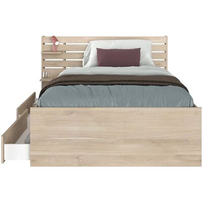 Vente-unique Bettrahmen Tenalia Naturfarben Hell 151.5 cm Vente-unique Bettrahmen Tenalia Naturfarben Hell 151.5 cm