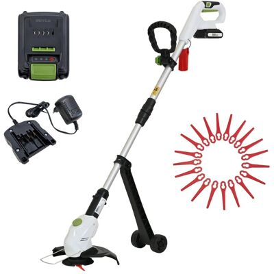 TRUTZHOLM Akku Rasentrimmer Akku und Ladegerät 26 cm Kantenschneider Trimmer mit Nylonmesser TRUTZHOLM Akku Rasentrimmer Akku und Ladegerät 26 cm Kantenschneider Trimmer mit Nylonmesser