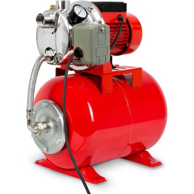 EBERTH Hauswasserwerk mit 3600 L/h 4 bar und 750W Pumpe mit Druckschalter 24L EBERTH Hauswasserwerk mit 3600 L/h 4 bar und 750W Pumpe mit Druckschalter 24L