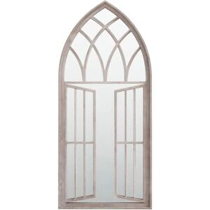 vidaXL Gartenspiegel Sand 100x45cm Eisen - Gartenmöbel Dekor vidaXL Gartenspiegel Sand 100x45cm Eisen - Gartenmöbel Dekor