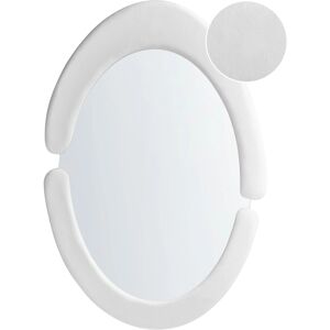 Beliani Massay Wandspiegel - Modern, Oval, Weiß, Handgefertigt, 53x90 cm Beliani Massay Wandspiegel - Modern, Oval, Weiß, Handgefertigt, 53x90 cm