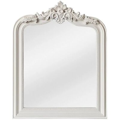 Vente-unique Wandspiegel Novara Weiß 80 cm Vente-unique Wandspiegel Novara Weiß 80 cm