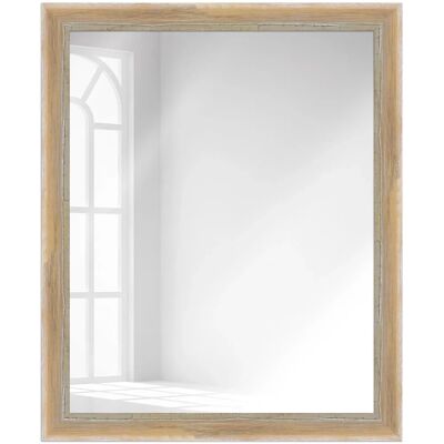 WANDStyle Wandspiegel H640 aus Massivholz in Braun 56 x 76 cm im Stil Shabby-Chic WANDStyle Wandspiegel H640 aus Massivholz in Braun 56 x 76 cm im Stil Shabby-Chic