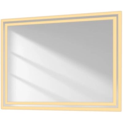 EMKE - Spiegelschrank - 80x60cm - Warmes Weiß 3000K - Dimmbar - Spiegelschrank EMKE - Spiegelschrank - 80x60cm - Warmes Weiß 3000K - Dimmbar - Spiegelschrank