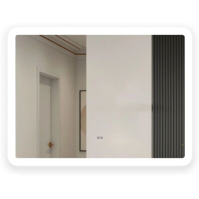 Aica Sanitär Badspiegel mit Sensor-Schalter 70x50 cm Spiegel mit LED Beleuchtung Kaltweiß Dimmbar Memory Wandschalter Beschlagfrei Aica Sanitär Badspiegel mit Sensor-Schalter 70x50 cm Spiegel mit LED Beleuchtung Kaltweiß Dimmbar Memory Wandschalter Beschlagfrei
