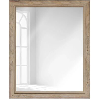 WANDStyle Wandspiegel H660 aus Massivholz in Natur 47 x 67 cm im Stil Landhaus WANDStyle Wandspiegel H660 aus Massivholz in Natur 47 x 67 cm im Stil Landhaus