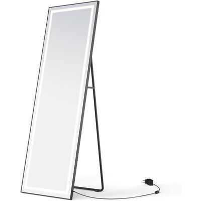 Aquabatos LED Ganzkörperspiegel 50 x 150 cm Standspiegel mit Beleuchtung Ankleiderspiegel Aluminiumrahmen Freistehender Spiegel Aquabatos LED Ganzkörperspiegel 50 x 150 cm Standspiegel mit Beleuchtung Ankleiderspiegel Aluminiumrahmen Freistehender Spiegel