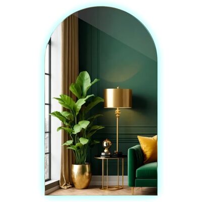 Tulup LED Spiegel LED Wandspiegel Bad 45x80 cm LED Lichtspiegel Abgerundet Design LED Spiegel Kaltweiß 6500K Tulup LED Spiegel LED Wandspiegel Bad 45x80 cm LED Lichtspiegel Abgerundet Design LED Spiegel Kaltweiß 6500K