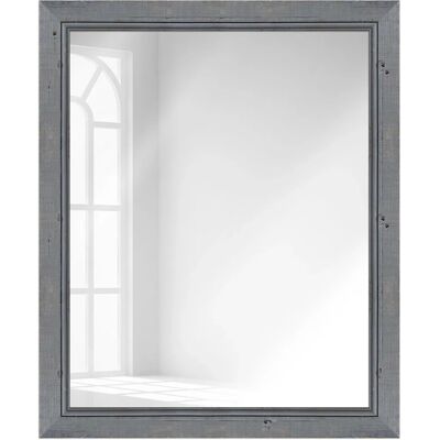 WANDStyle Wandspiegel H660 aus Massivholz in Grau 57 x 107 cm im Stil Landhaus WANDStyle Wandspiegel H660 aus Massivholz in Grau 57 x 107 cm im Stil Landhaus