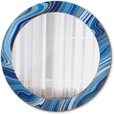 Tulup Bedruckter Spiegel Marmorfluss 70x70 cm Runder Spiegel Bedrucktem Rahmen Dekorative Spiegel Spiegel mit Ornamenten Tulup Bedruckter Spiegel Marmorfluss 70x70 cm Runder Spiegel Bedrucktem Rahmen Dekorative Spiegel Spiegel mit Ornamenten