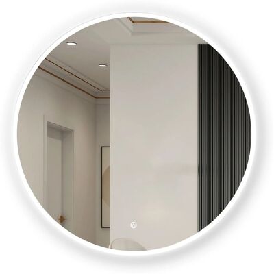 Aica Sanitär Wandspiegel Rund 60cm Badspiegel mit LED Beleuchtung Touch Aica Sanitär Wandspiegel Rund 60cm Badspiegel mit LED Beleuchtung Touch