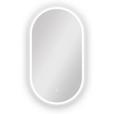 Aica Sanitär Badspiegel Rennbahn 50x90 cm Spiegel mit LED Beleuchtung Neutral-Warm-Kaltweiß Dimmbar Memory Touch Wandschalter Beschlagfrei Aica Sanitär Badspiegel Rennbahn 50x90 cm Spiegel mit LED Beleuchtung Neutral-Warm-Kaltweiß Dimmbar Memory Touch Wandschalter Beschlagfrei