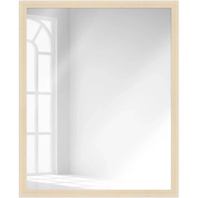 WANDStyle Wandspiegel H960 aus Massivholz in Natur-Optik 53 x 63 cm im Stil Modern WANDStyle Wandspiegel H960 aus Massivholz in Natur-Optik 53 x 63 cm im Stil Modern