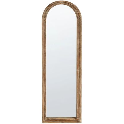 Beliani Wandspiegel COIGNY Hellbraun 4x55x170 Beliani Wandspiegel COIGNY Hellbraun 4x55x170
