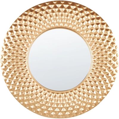 Beliani Wandspiegel COMBE Gold 1x60x60 Beliani Wandspiegel COMBE Gold 1x60x60