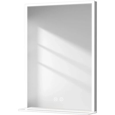 Emke Spiegelschrank 50x70 cm - 6500K dimmbar LED - Glasablage 80x60 cm - Spiegelschrank Badezimmer Emke Spiegelschrank 50x70 cm - 6500K dimmbar LED - Glasablage 80x60 cm - Spiegelschrank Badezimmer