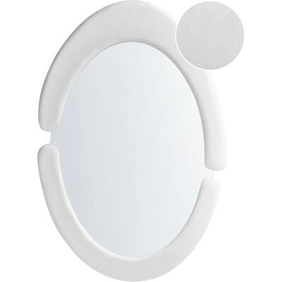 Beliani Massay Wandspiegel - Modern, Oval, Weiß, Handgefertigt, 53x90 cm Beliani Massay Wandspiegel - Modern, Oval, Weiß, Handgefertigt, 53x90 cm