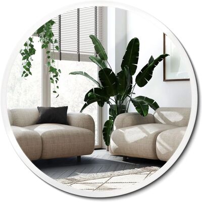 Wallfluent Großer Runder Spiegel Mit Rahmen 40x40 cm Runder Spiegel Weißer Rahmen Flurspiegel Rund Mit Rahmen Runder Spiegel Industrial Style Wallfluent Großer Runder Spiegel Mit Rahmen 40x40 cm Runder Spiegel Weißer Rahmen Flurspiegel Rund Mit Rahmen Runder Spiegel Industrial Style